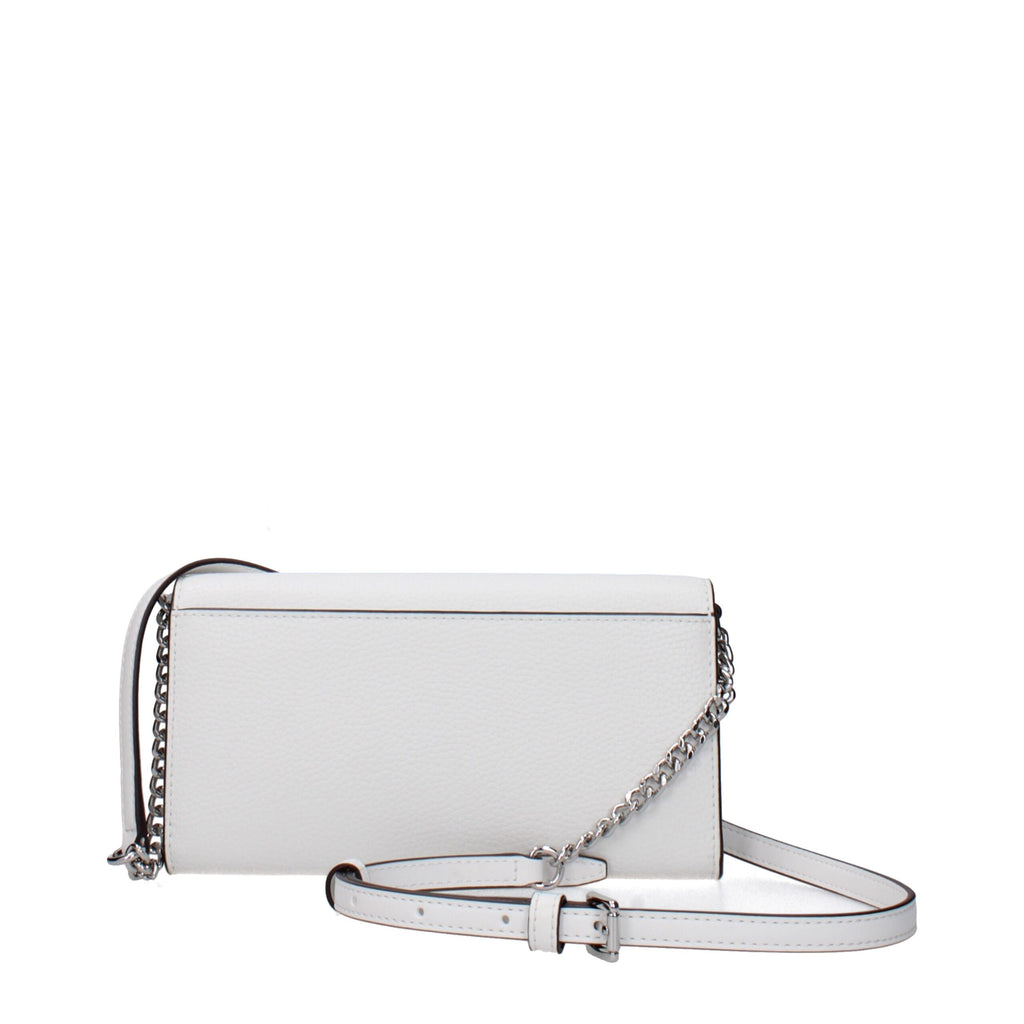 Michael Kors White Leather Clutch Bags