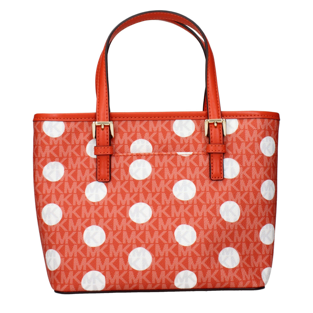 Michael Kors Orange Fabric Backpacks