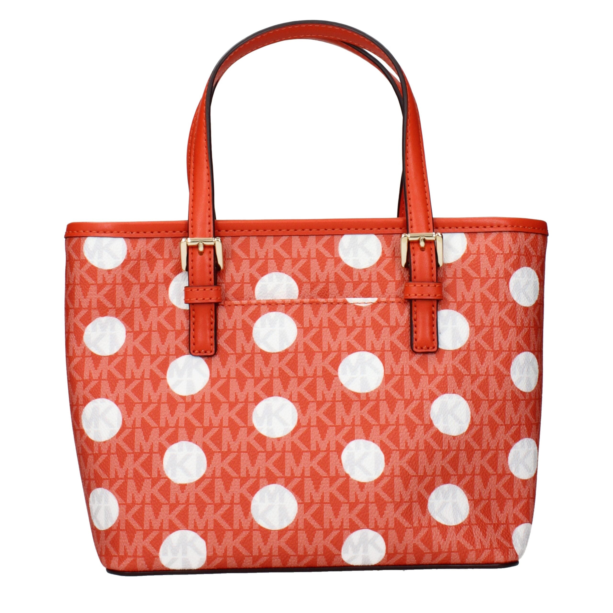 Michael Kors Orange Fabric Backpacks