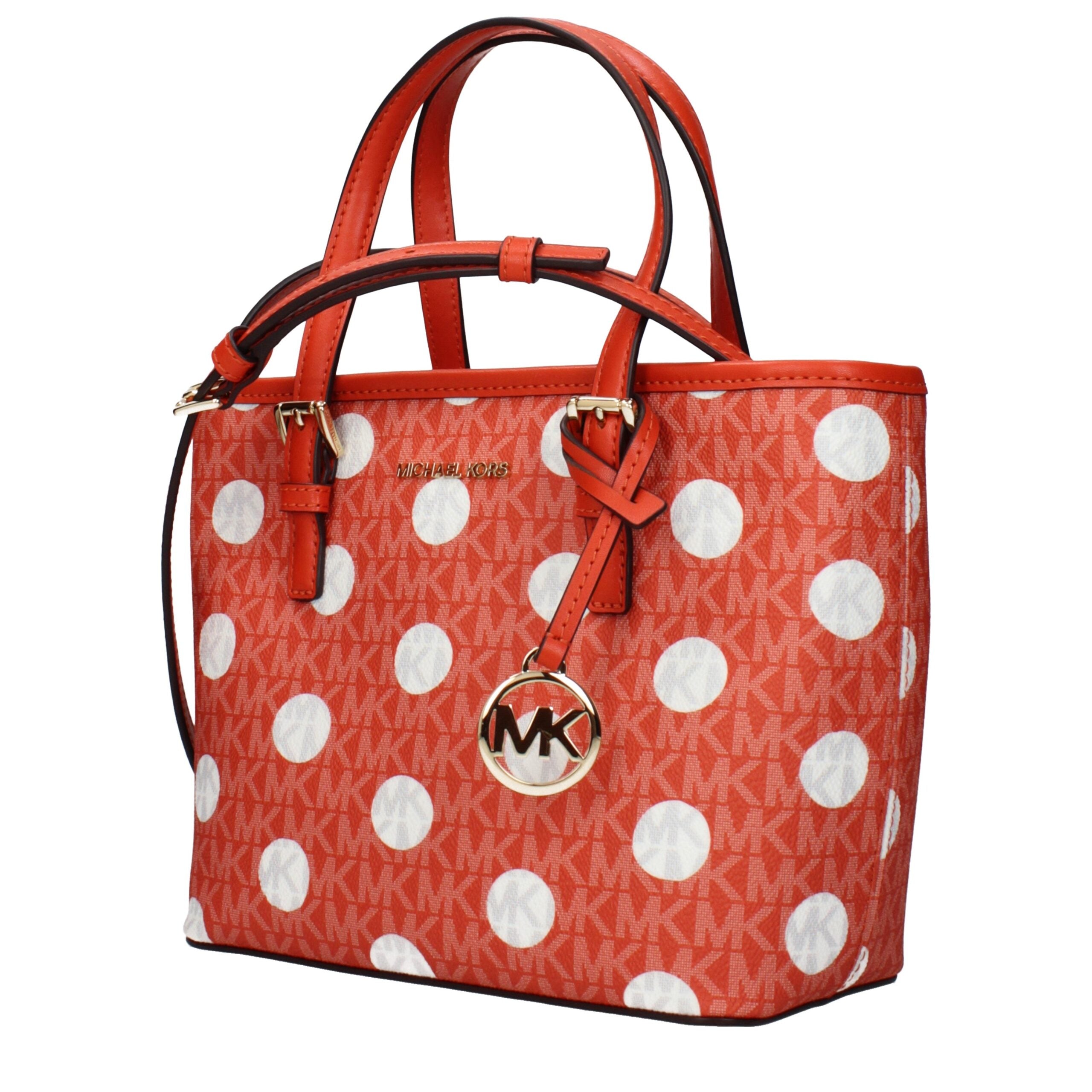 Michael Kors Orange Fabric Backpacks