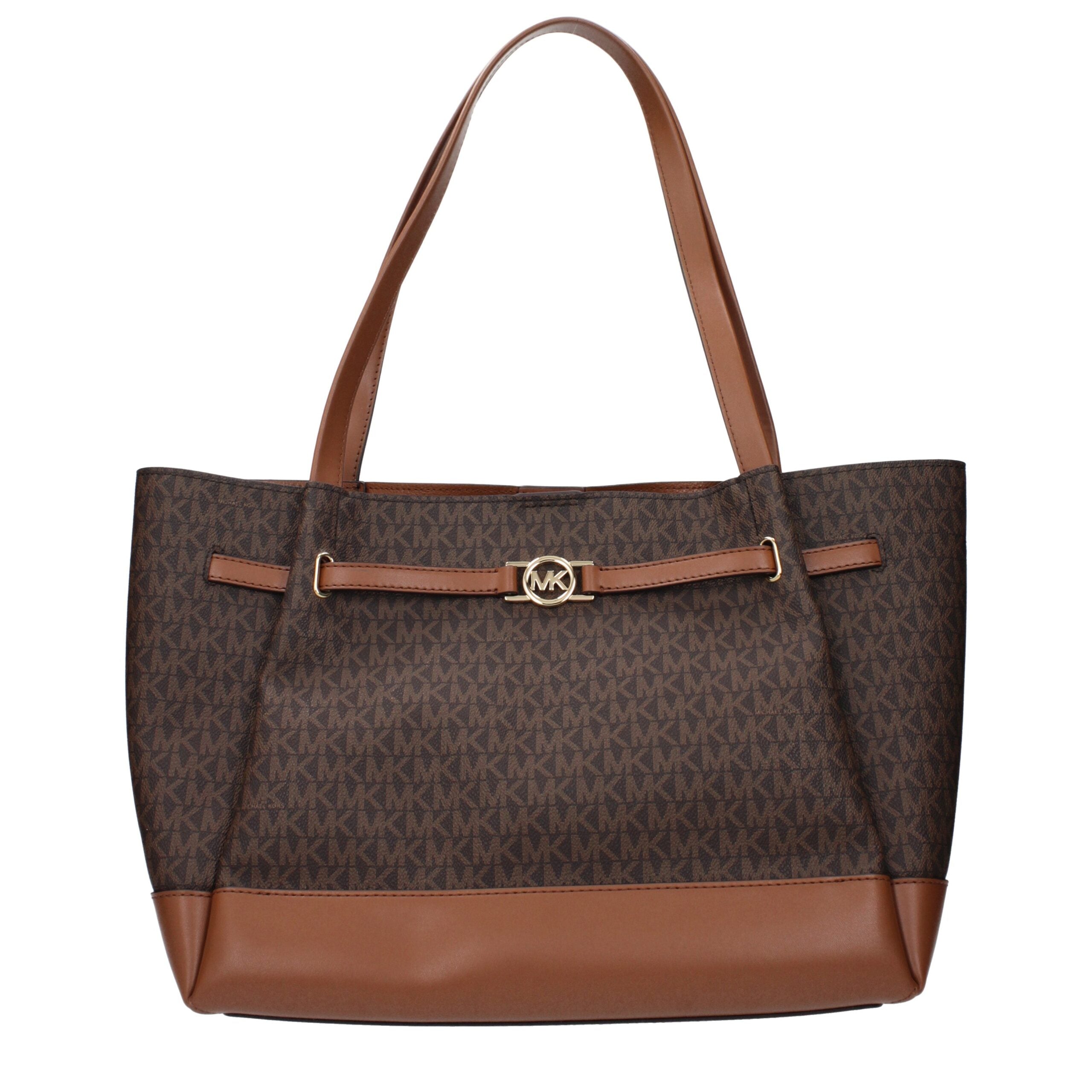 Michael Kors Brown Fabric Shoulder Bags