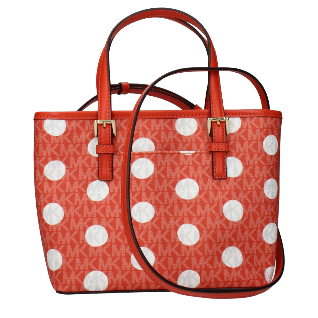 Michael Kors Orange Fabric Backpacks