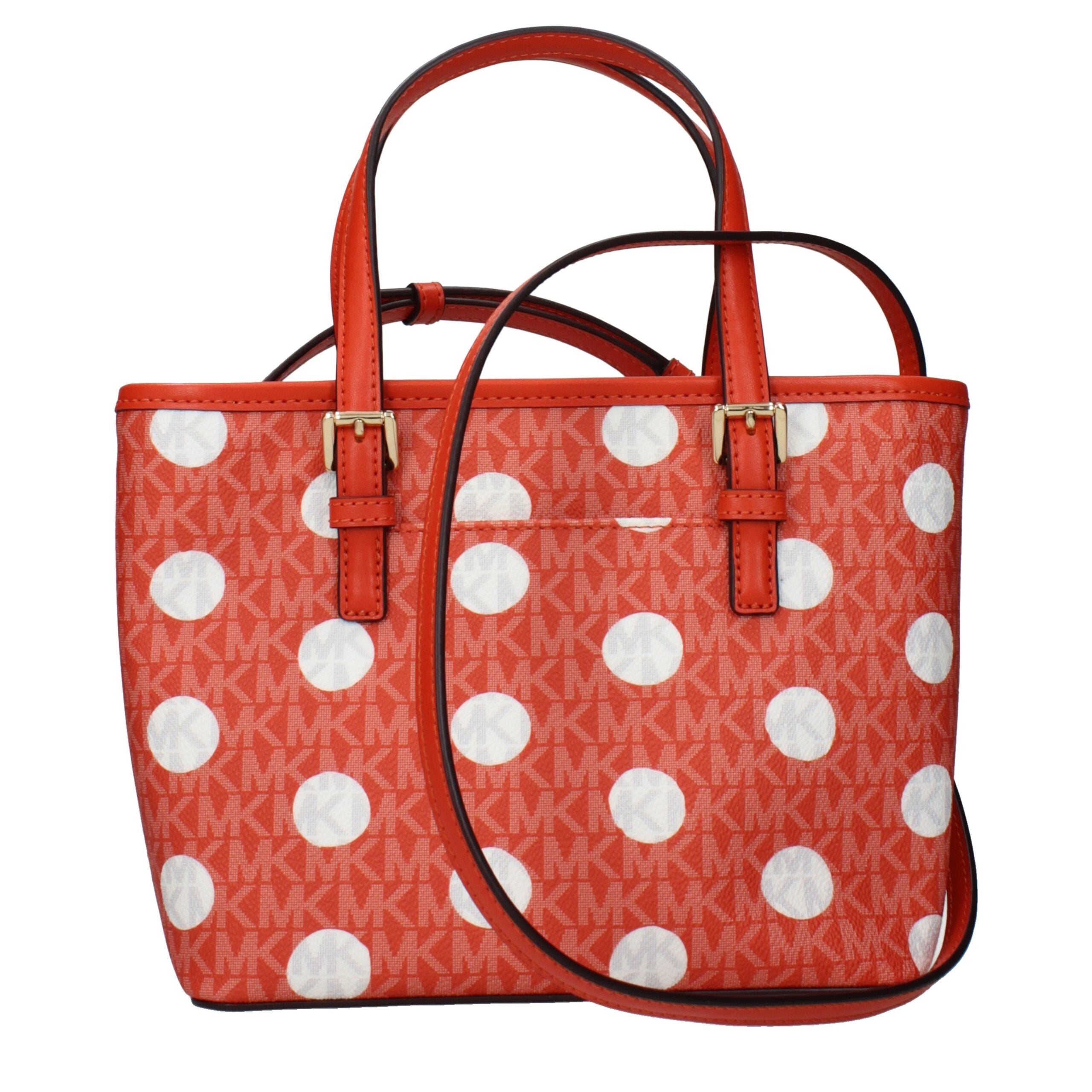 Michael Kors Orange Fabric Backpacks