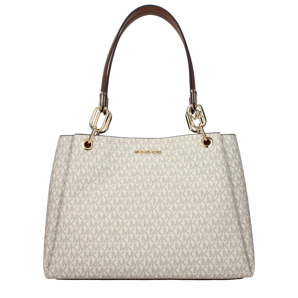Michael Kors Beige Fabric Shoulder Bags