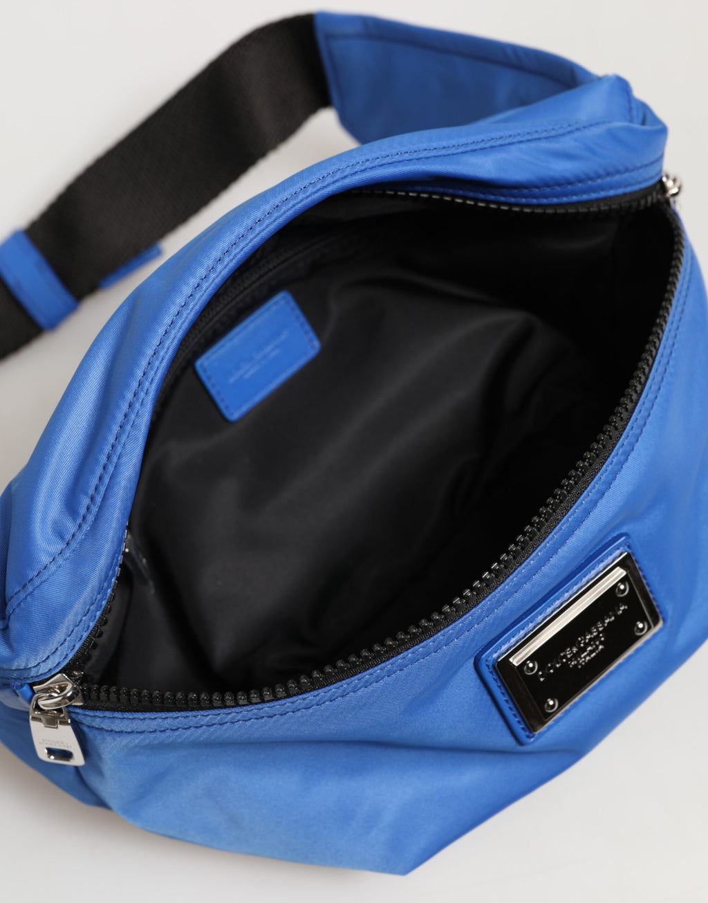 Dolce & Gabbana Blue Logo Plaque  Waist Fanny Pack Men's Borse Bag