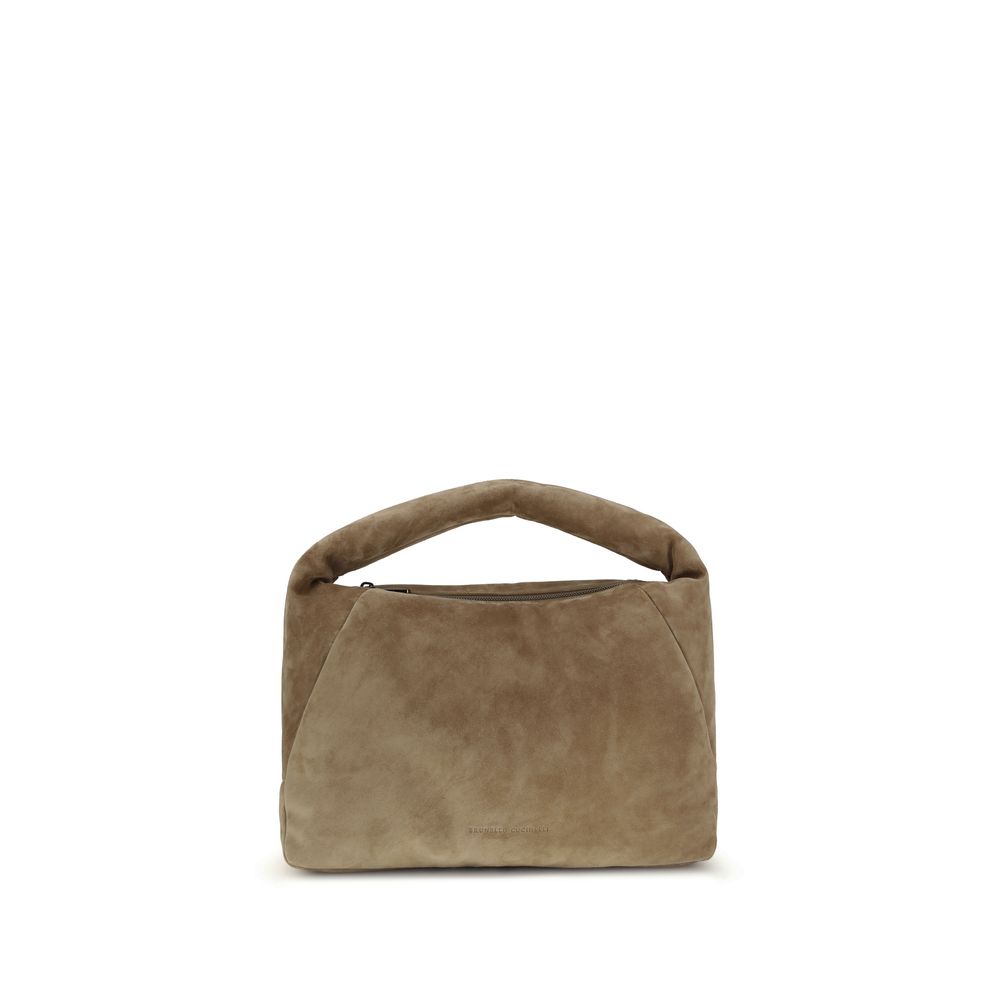Brunello Cucinelli Beige  Leather Bos Taurus Handbag