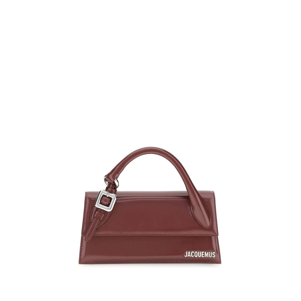 Jacquemus Bordeaux  Leather Bos Taurus Handbag