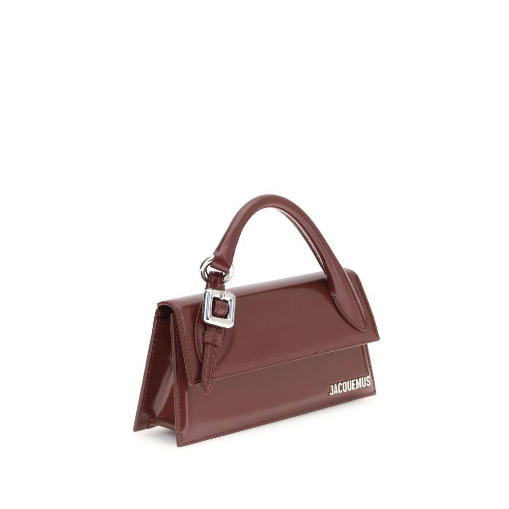 Jacquemus Bordeaux  Leather Bos Taurus Handbag