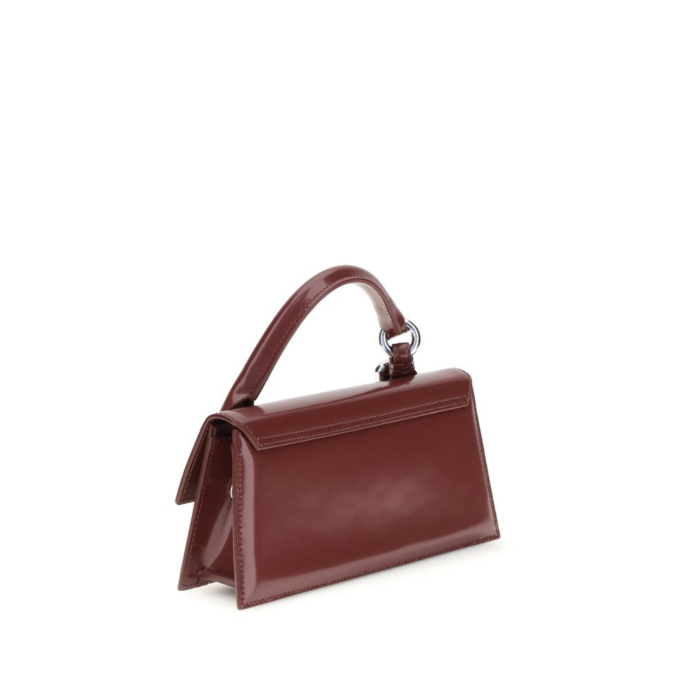 Jacquemus Bordeaux  Leather Bos Taurus Handbag