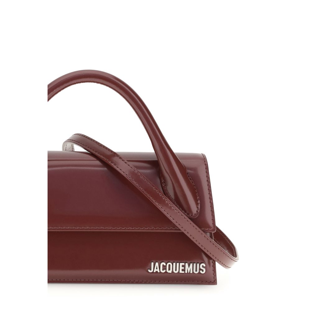 Jacquemus Bordeaux  Leather Bos Taurus Handbag