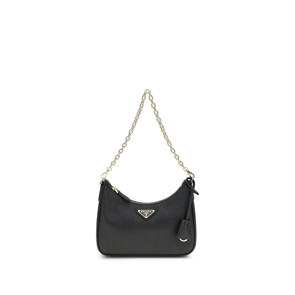 Prada Black Recycled  Shoulder Bag