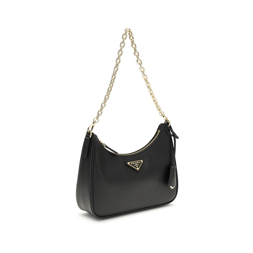 Prada Black Recycled  Shoulder Bag