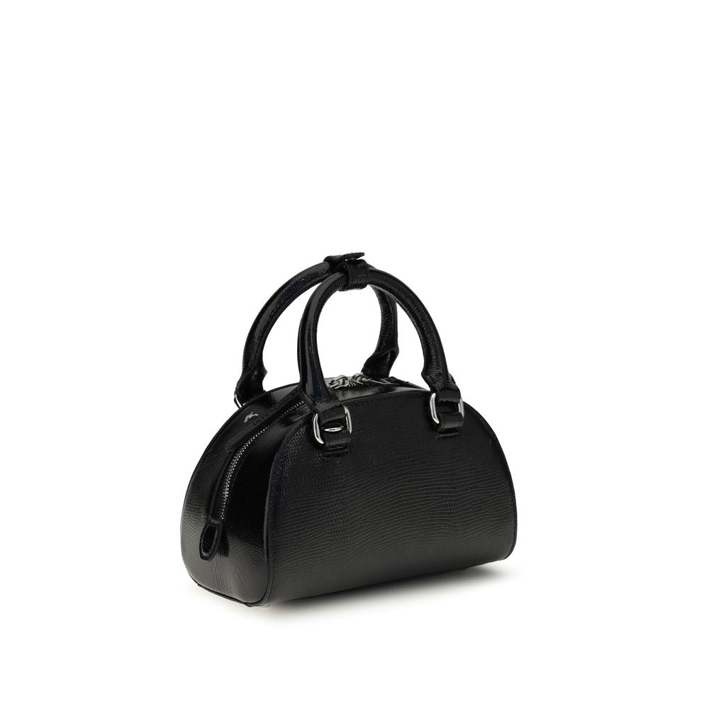 Diesel Black  Leather Bos Taurus Shoulder Bag