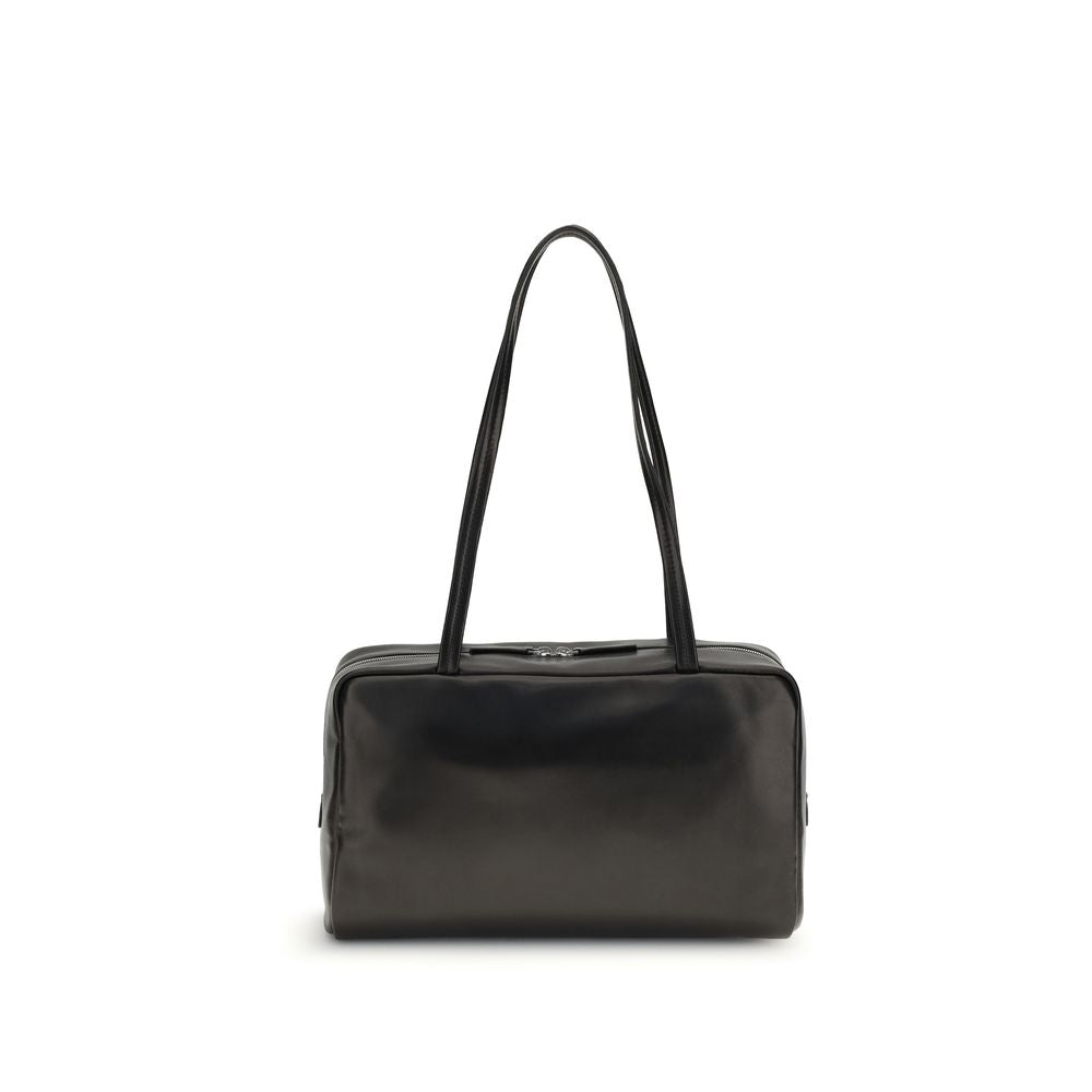 The Row Black  Leather Bos Taurus Shoulder Bag