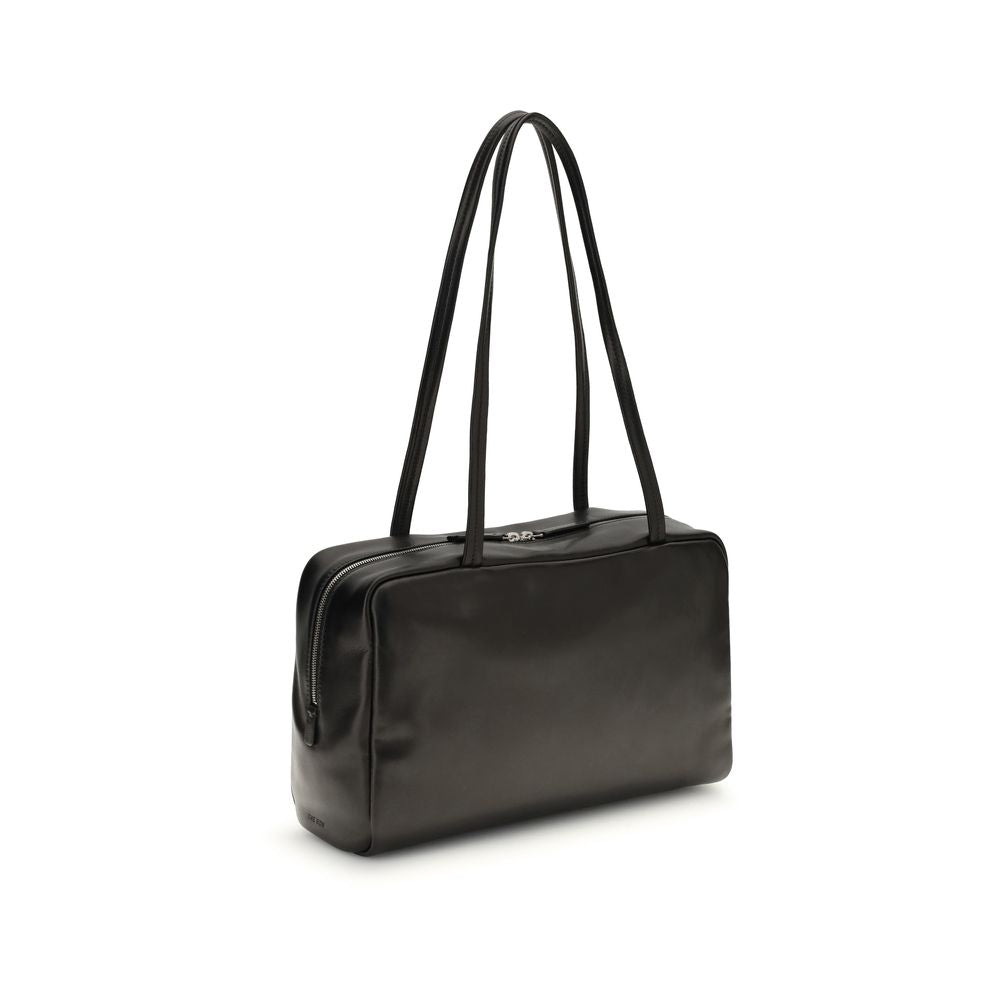 The Row Black  Leather Bos Taurus Shoulder Bag