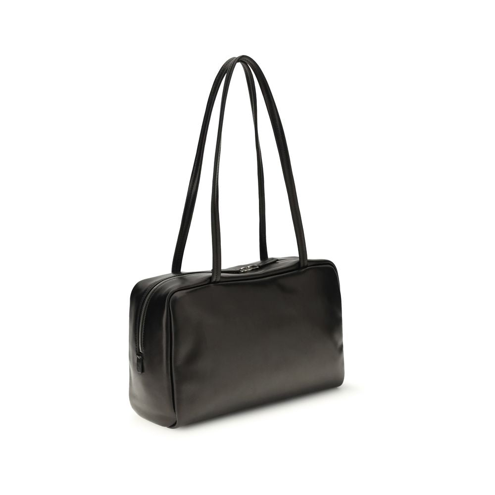 The Row Black  Leather Bos Taurus Shoulder Bag