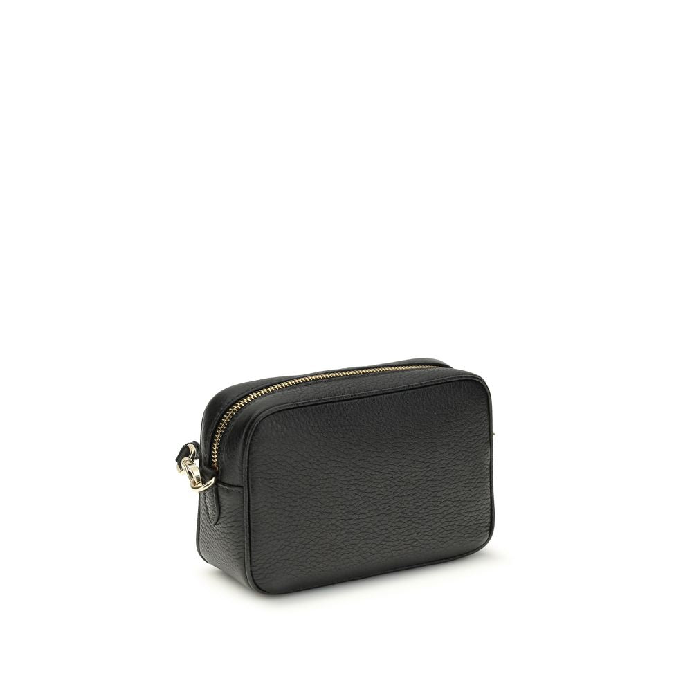 Prada Black  Leather Bos Taurus Shoulder Bag