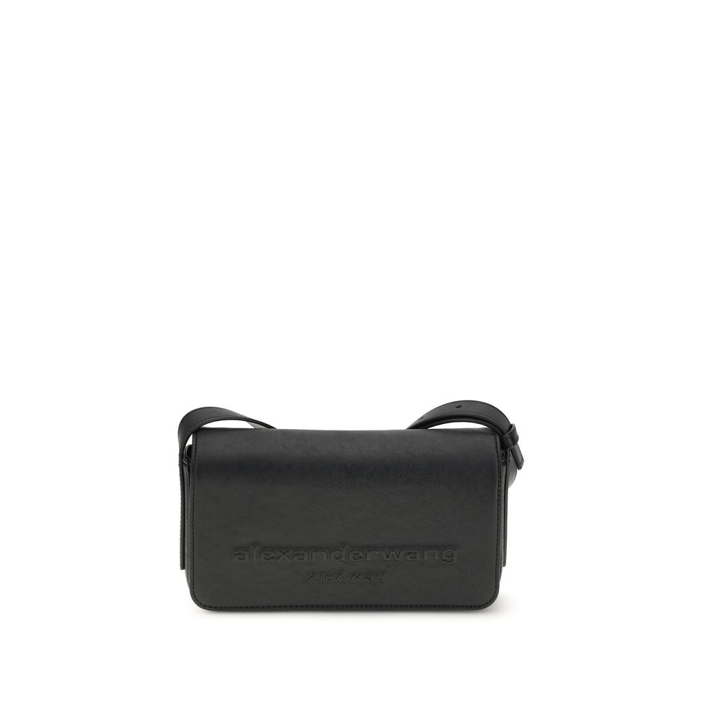 Alexander Wang Black  Leather Bos Taurus Shoulder Bag