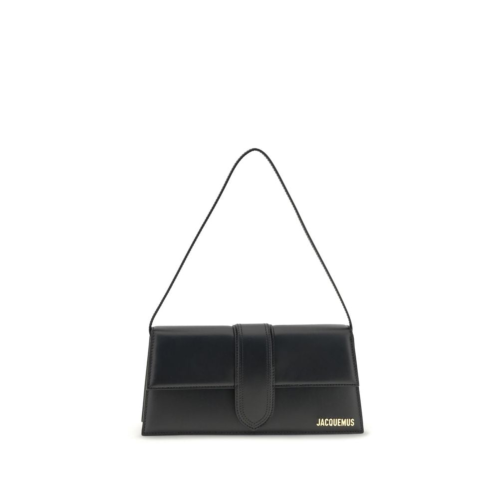 Jacquemus Black  Leather Bos Taurus Shoulder Bag