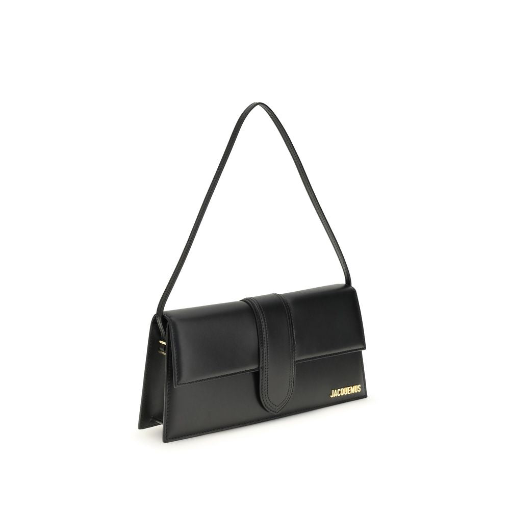 Jacquemus Black  Leather Bos Taurus Shoulder Bag
