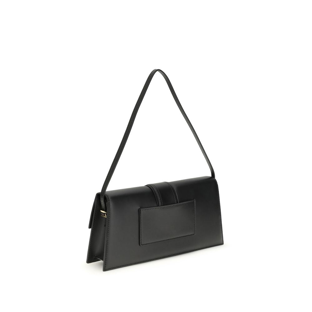 Jacquemus Black  Leather Bos Taurus Shoulder Bag