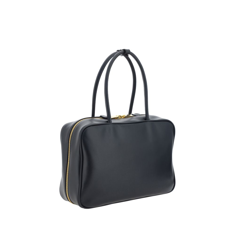 Miu Miu Black  Leather Bos Taurus Handbag