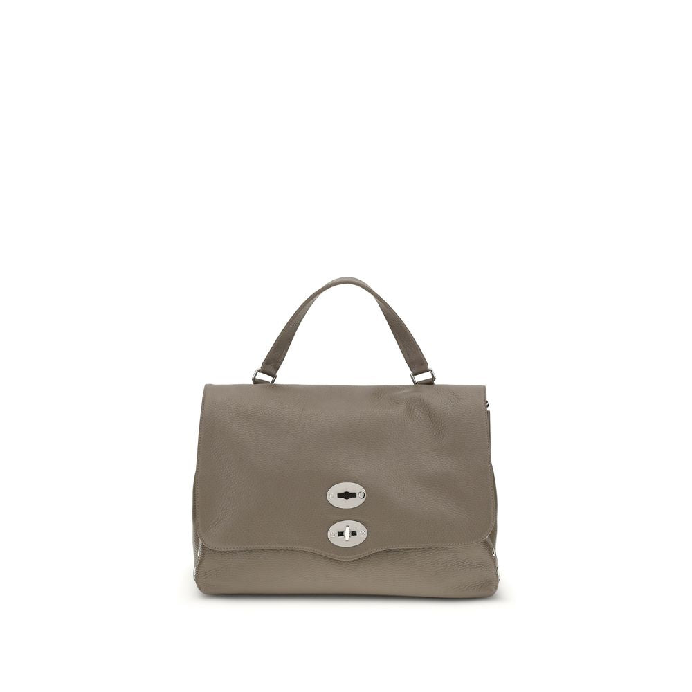 Zanellato Gray Calf Leather Bos Taurus Shoulder Bag