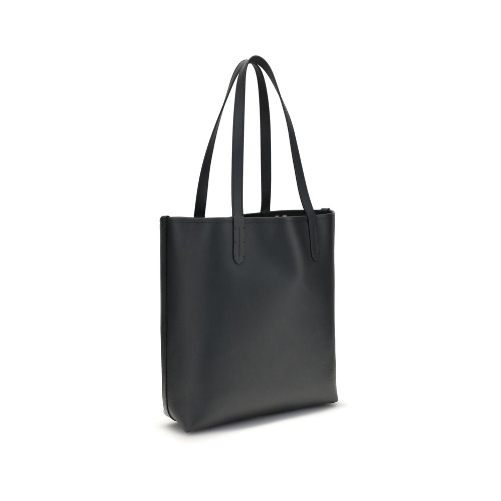 Burberry Black  Leather Bos Taurus Shoulder Bag