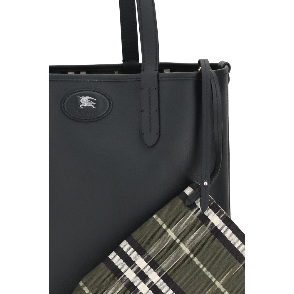 Burberry Black  Leather Bos Taurus Shoulder Bag