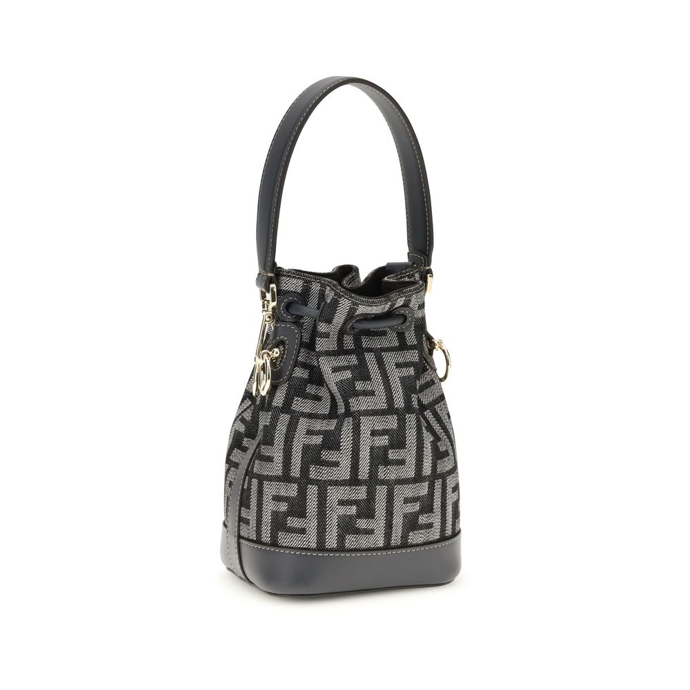 Fendi Blue Fabric Shoulder Bag