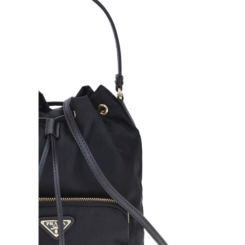 Prada Black Polyamide Backet Bag