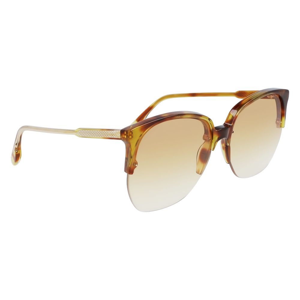 Victoria Beckham Brown Acetate Sunglasses