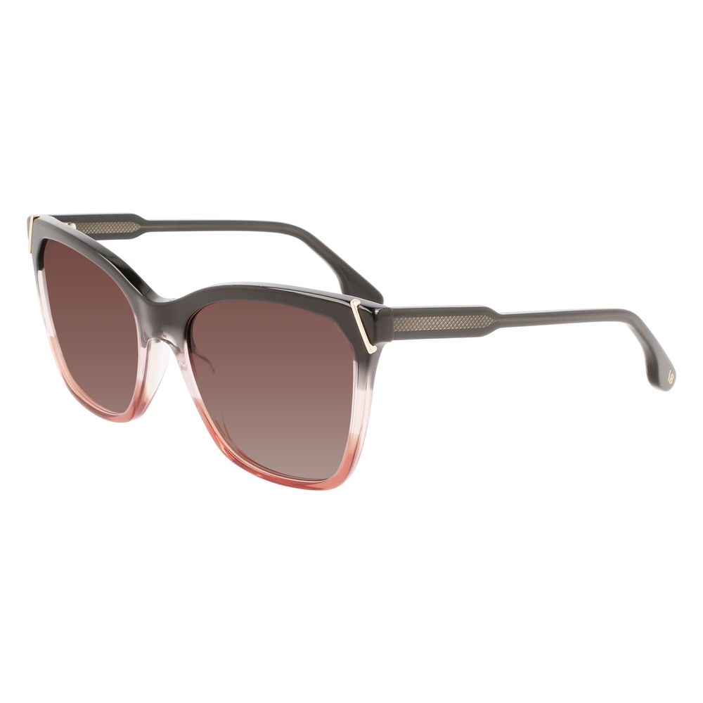 Victoria Beckham Gray Acetate Sunglasses
