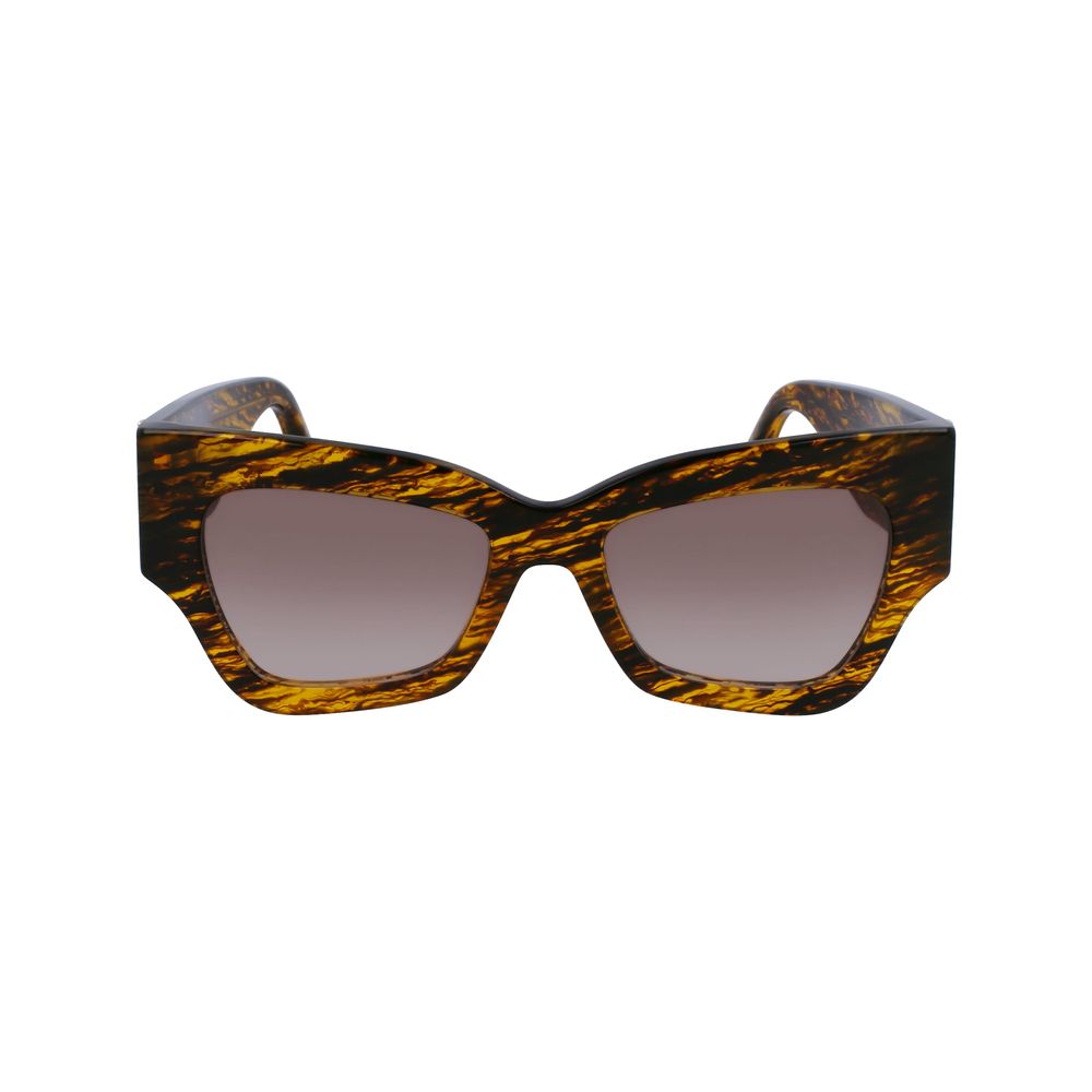 Victoria Beckham Brown Acetate Sunglasses