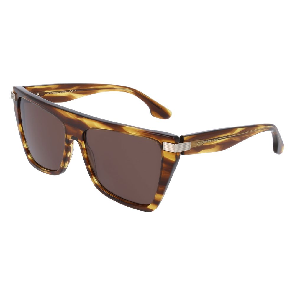 Victoria Beckham Brown Acetate Sunglasses