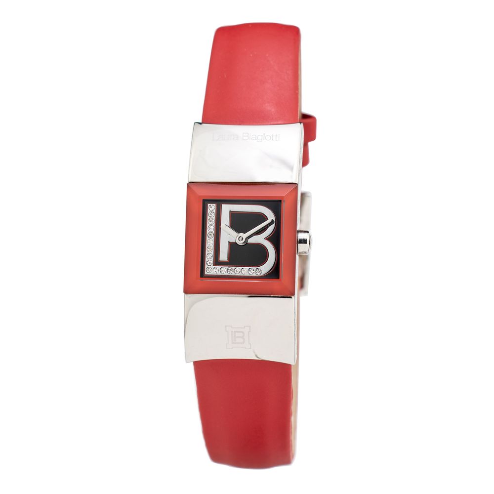 Laura Biagiotti Red Leather Dress Watch