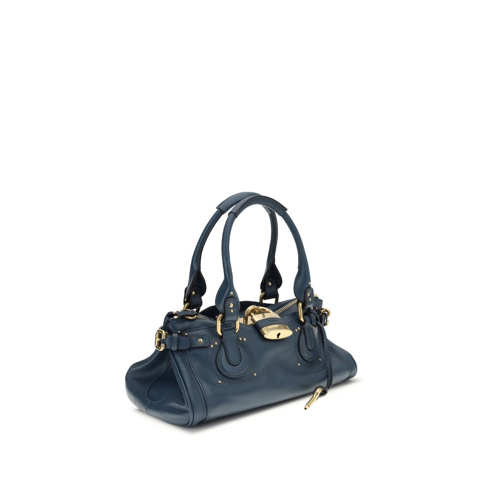 Chloé Blue Buffalo Leather Shoulder Bag