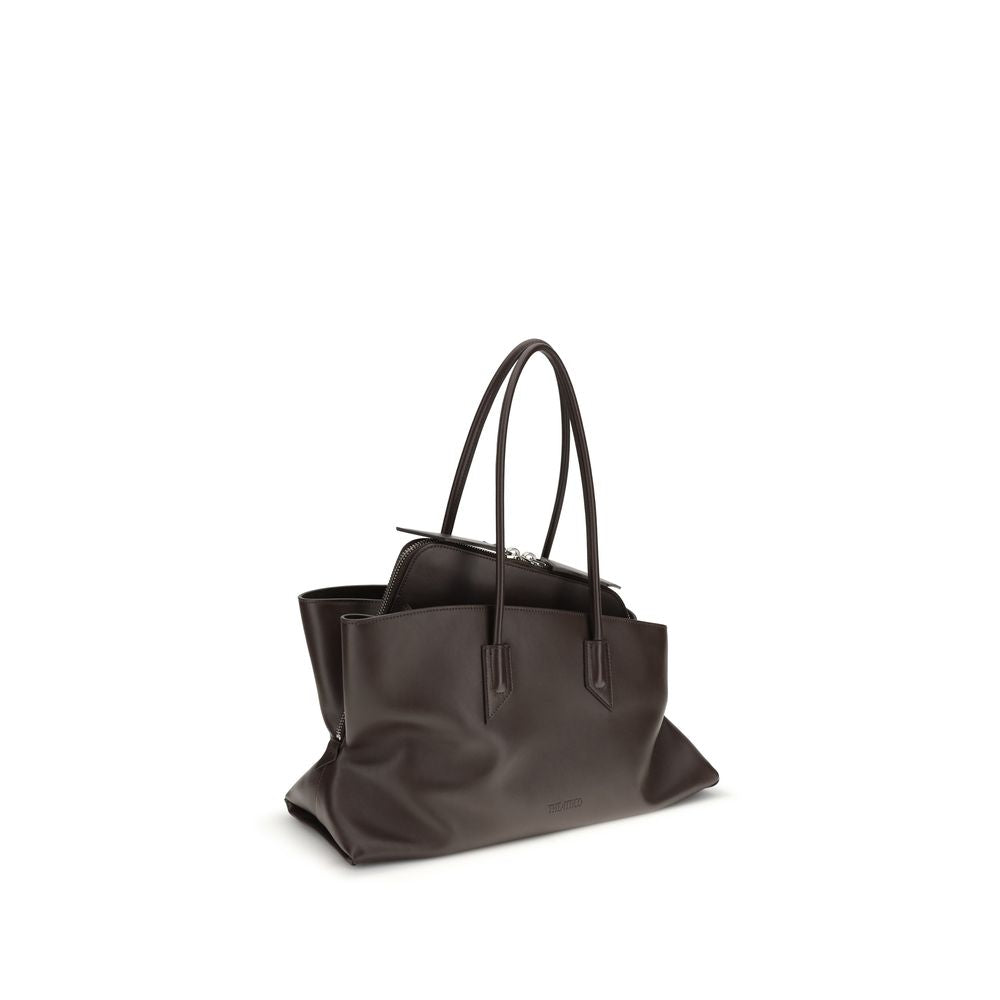 The Attico Brown Calf Leather Bos Taurus Handbag