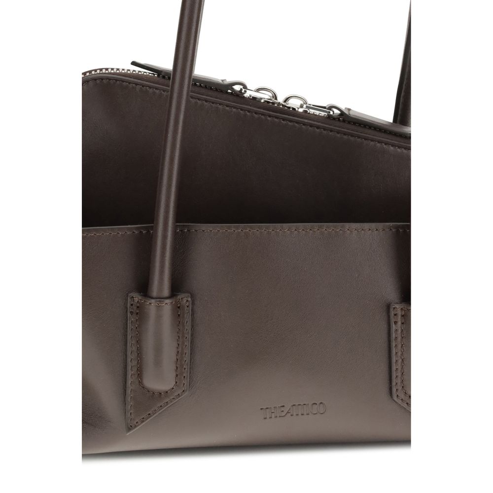 The Attico Brown Calf Leather Bos Taurus Handbag